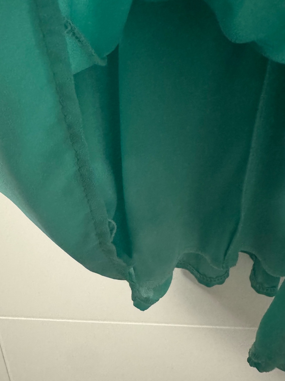 Sleeveless V-Neck Aqua/Light Teal Women's Midi Summer Dress - Picture 5 of 8